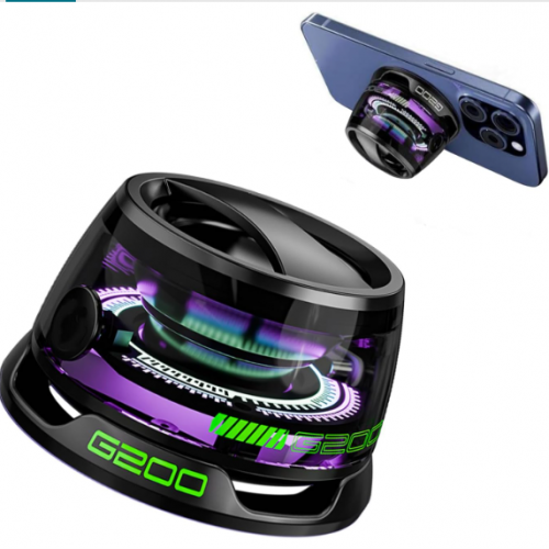 Altavoz Bluetooth magnético multifuncional G200 con luz RGB