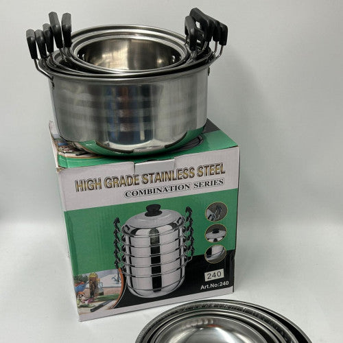 JUEGO DE OLLAS CON NEGRO (12 UND X CAJA)